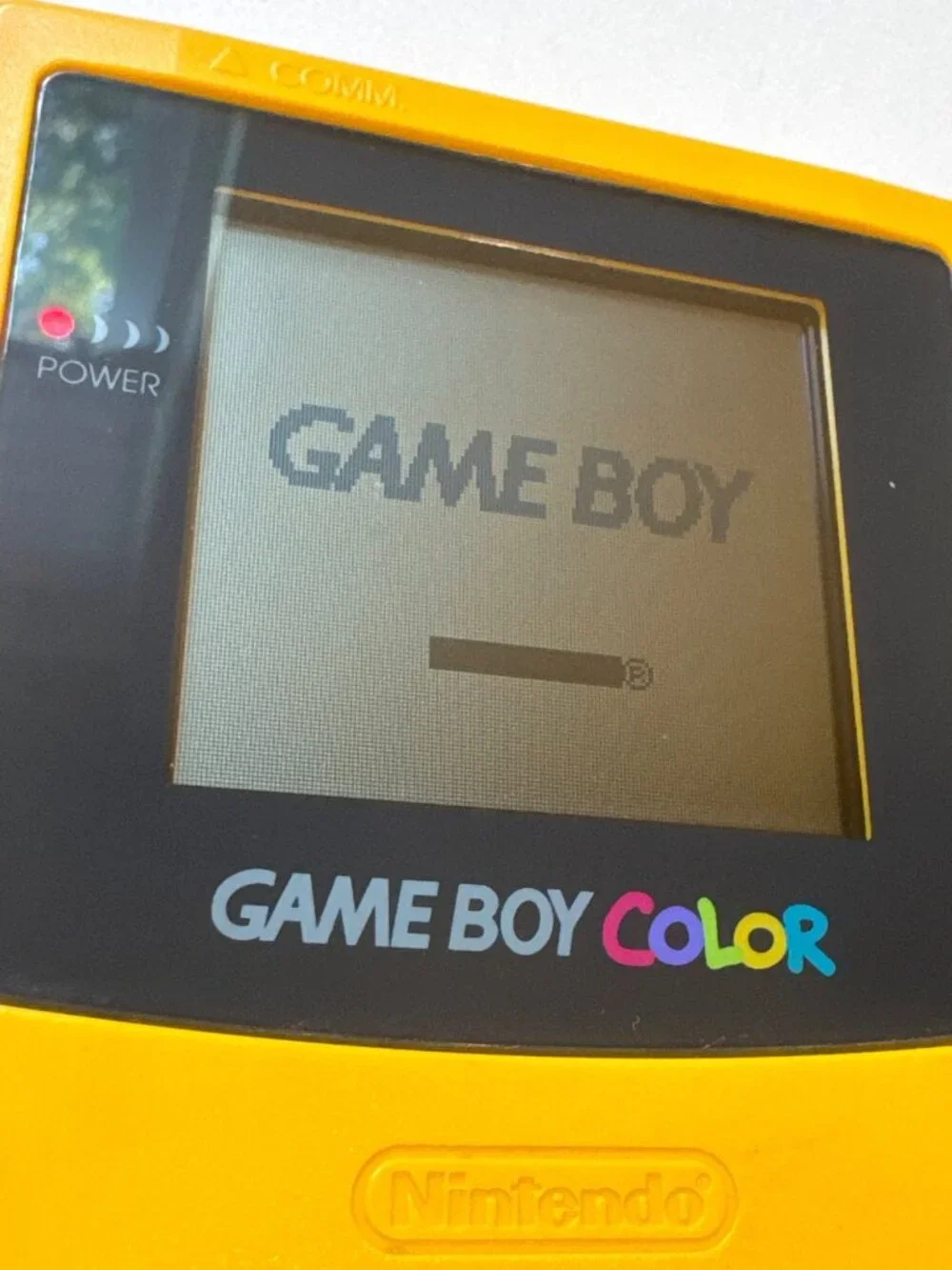 Nintendo Game Boy Color Handheld Console Yellow Model CGB-001 Tested Works